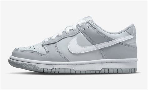 grey nike dunks older kids.